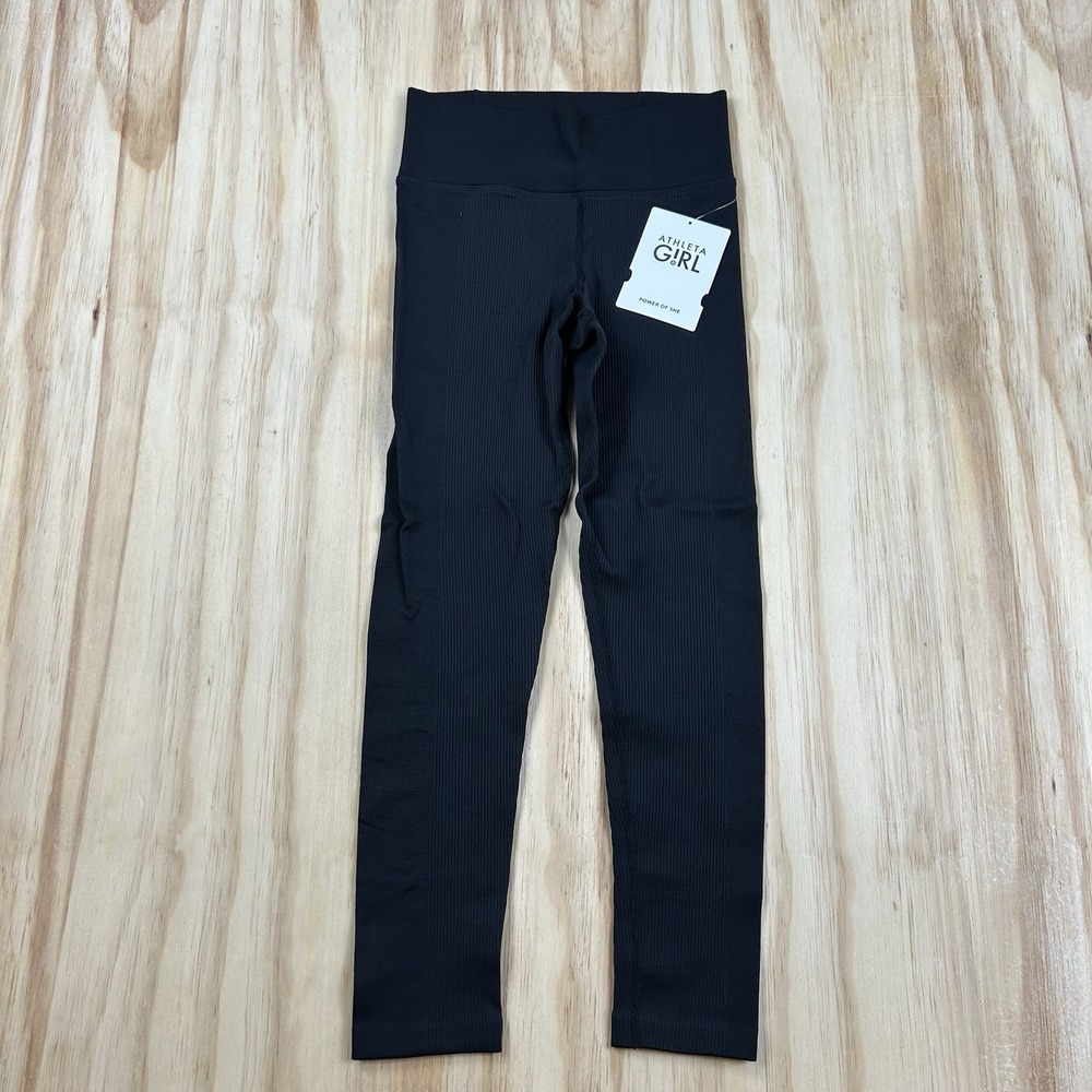 Athleta Girl NEW Rise Above Rib Seamless Tight L 12 Leggings Activewear